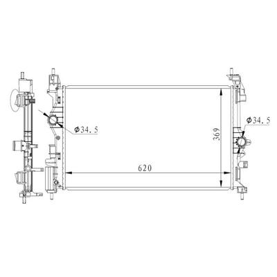 NRF Kühler, Motorkühlung 59265A für Opel