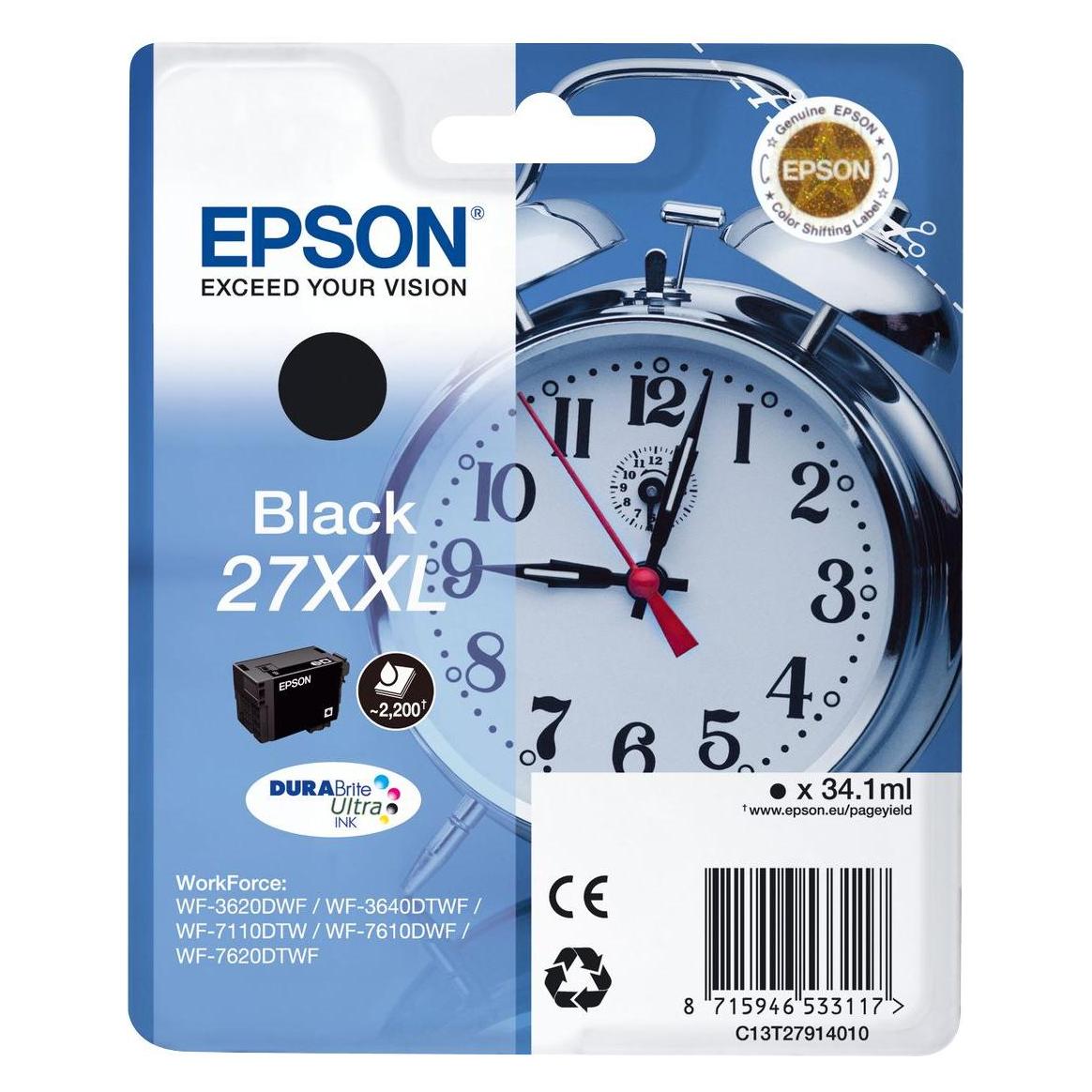 Epson 27XXL DuraBrite Ultra (BK) (C13T27914010)