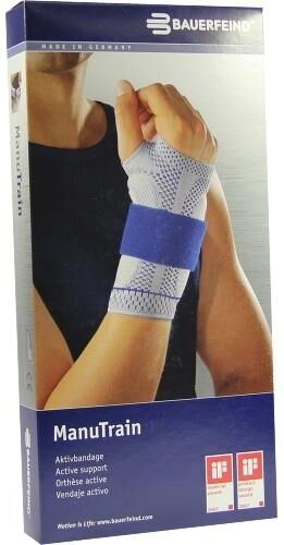 Manutrain Handgelenkbandage Größe 4 rechts schwarz