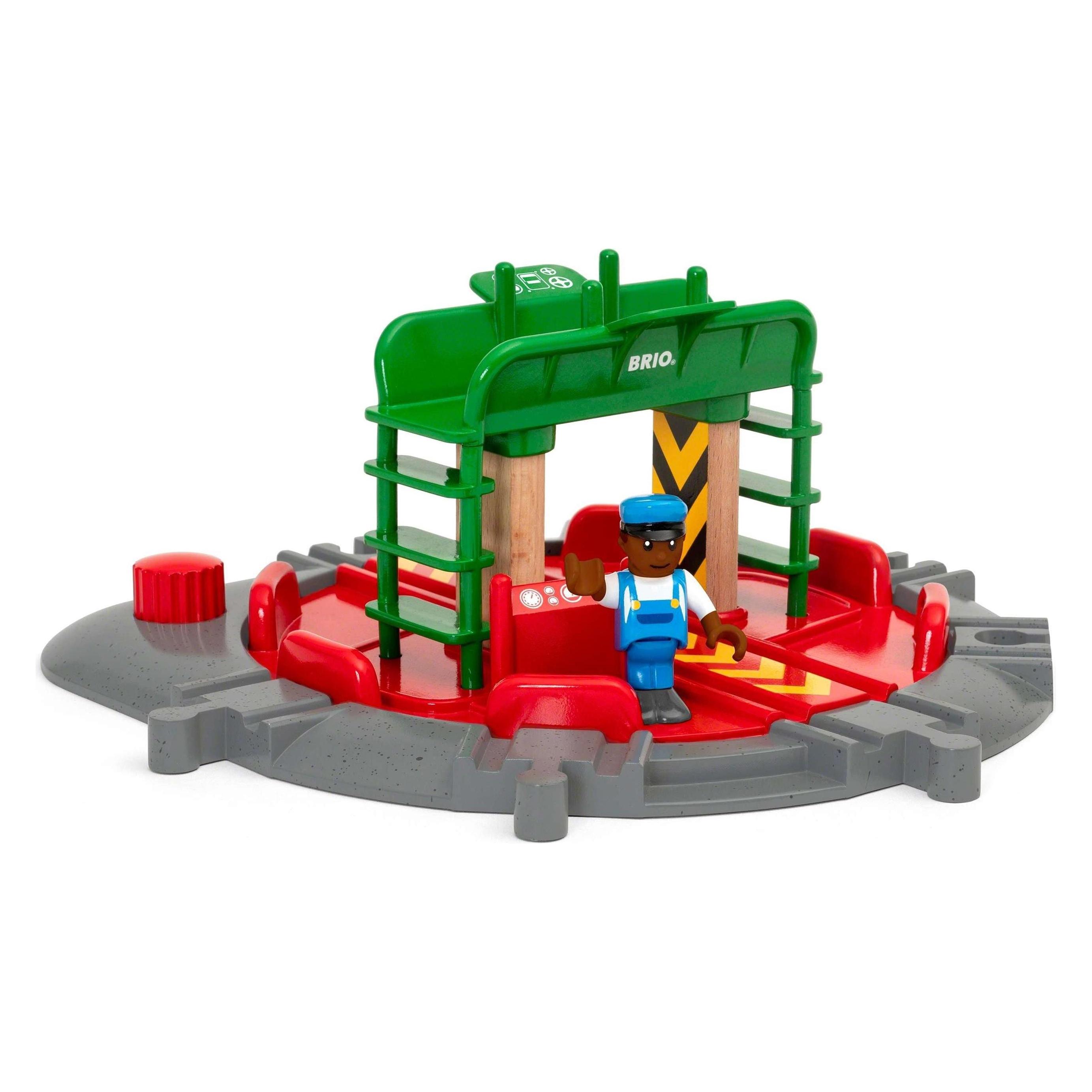 Brio Lok-Drehscheibe mit Kontrollbrücke (33476)