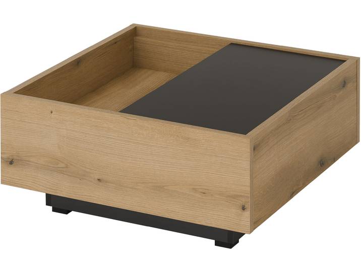 Couchtisch HOME AFFAIRE Soleto, Beistelltisch, Wohnzimmertisch, Sofatisch, Tisch , braun (eiche evoke), B:76cm H:35cm T:75cm, Tische, Couchtisch, vielseitig einsetzbar, ausreichend Stauraum, variable Tischplatte