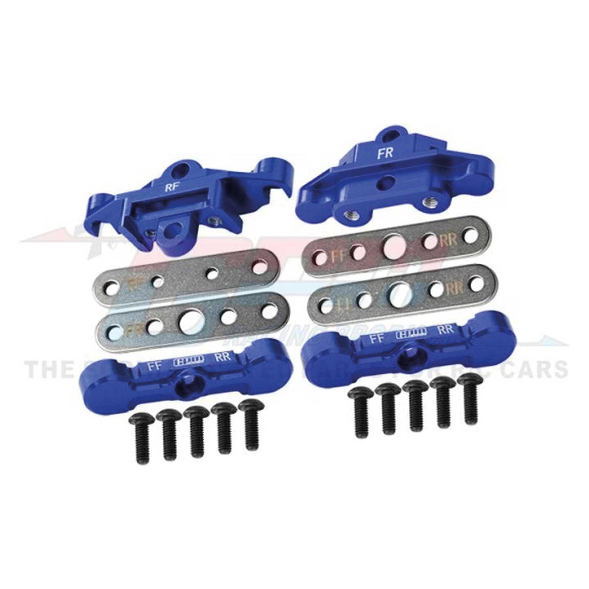 GPM Aluminium Querlenkerbefestigung unten v/h blau TRX Maxx, Maxx Slash (GPMTXMS089FRNB)