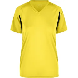 Damen Funktions-Laufshirt "JN316" - M - yellow/black