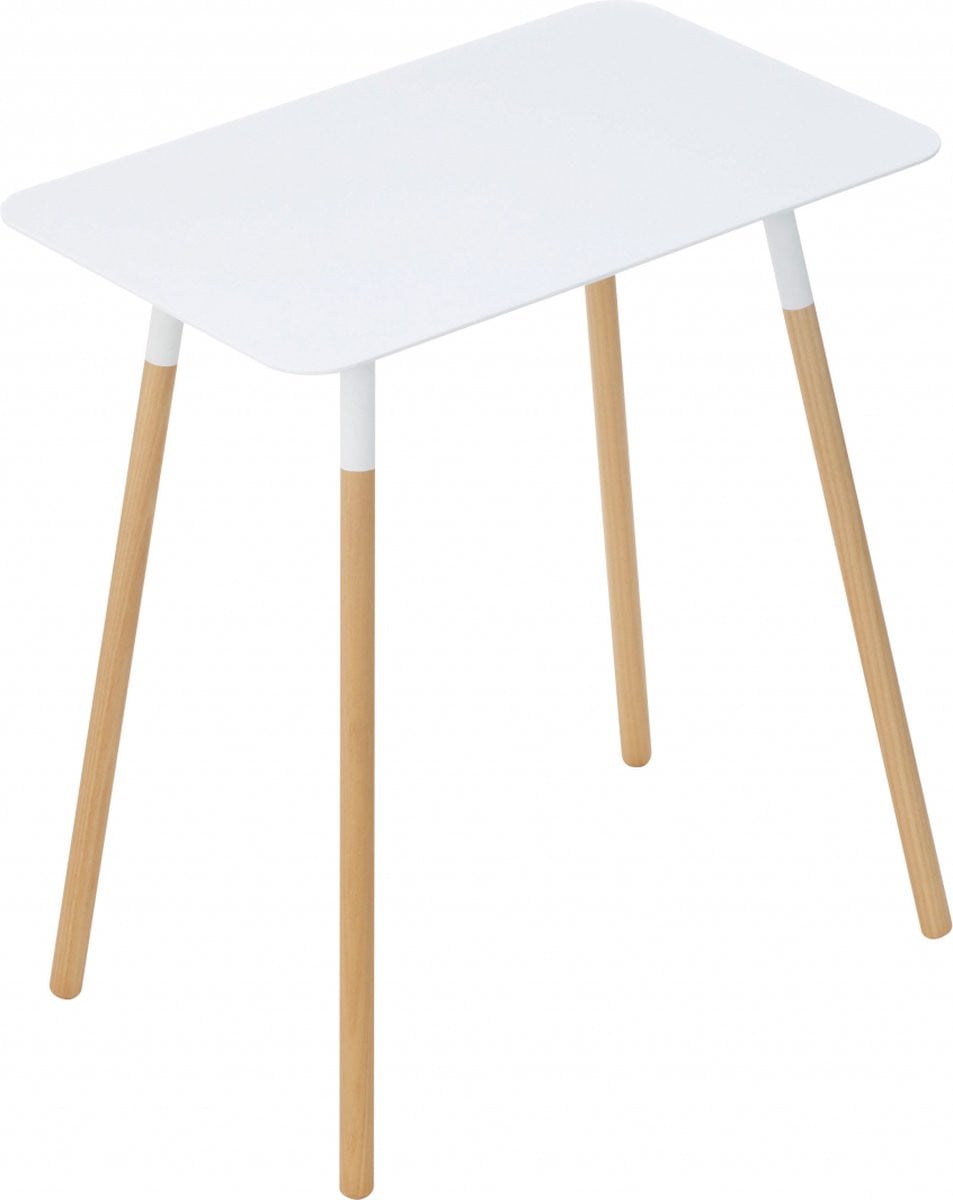 Yamazaki Bijzettafel Vierkant Plain Wit