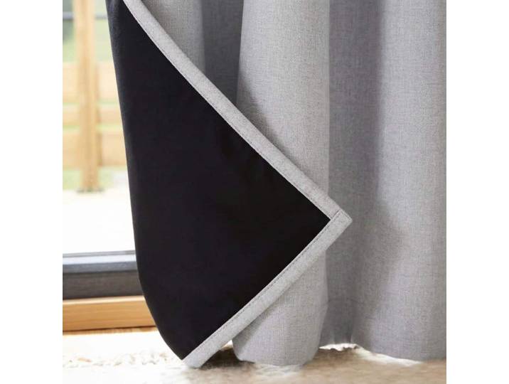 Rideau occultant grande hauteur gris clair 140x260cm