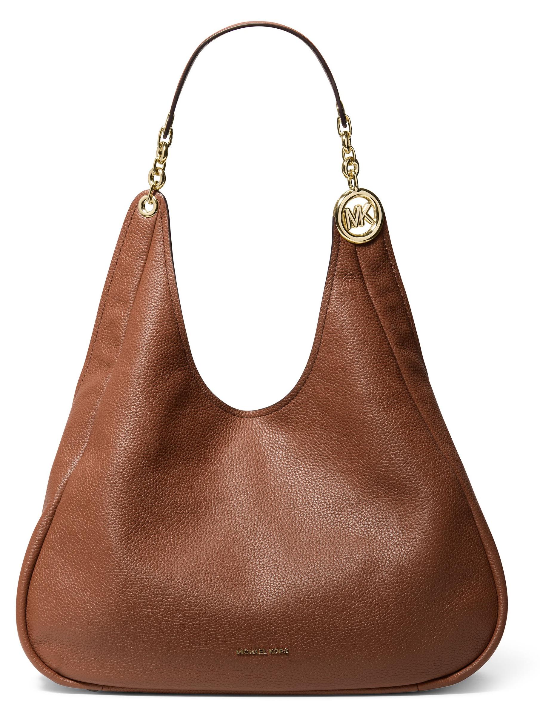 Michael Kors Umhängetasche aus Leder, Modell Ellie, groß, dreifach gefärbt, Cognac
