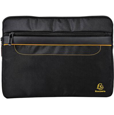 Laptop Hülle Exacompta Exactive®, für 1 Laptop oder Tablet bis 13,3″,1 Reissverschlusstasche, wasserfester Polyesterstoff, schwarz