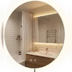 DELUKE Badspiegel GENF 70 cm 60x3x60cm, Glas, Klarglas Badezimmerspiegel Wandspiegel