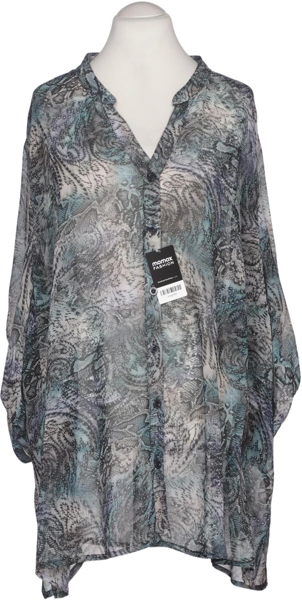 Kj brand Damen Bluse, Mehrfarbig, Gr. 6Xl, kein / Etikett - Second Hand