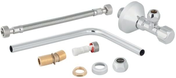 Geberit Wasseranschluss-Set 131071211 für Sanitärmodule WC, Wasseranschluss seitlich