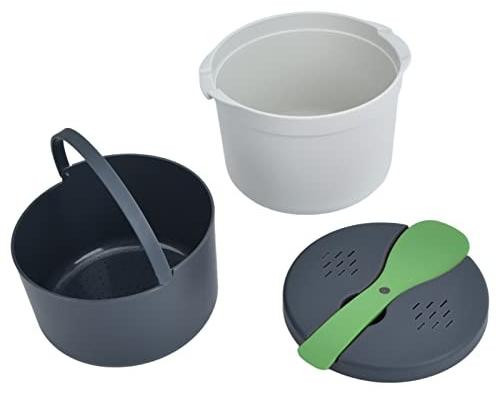 Magnetron Rijstkoker Set van 2L met Zeef en Lepel