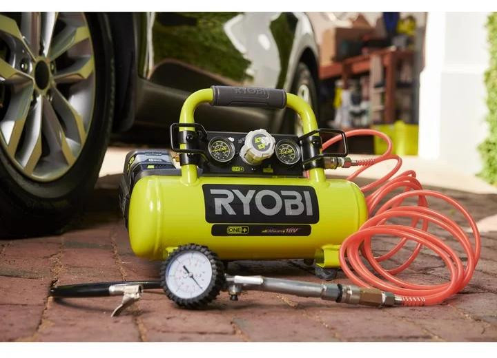 Ryobi 18V ONE+ Tank Compressor 3.8 L / 0.6 HP - 8 bar - R18AC-0