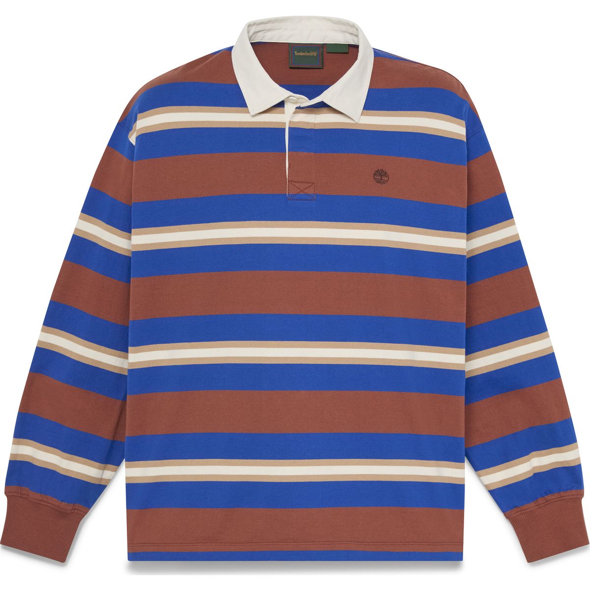 Timberland Mens LS Striped Rugby Polo brownout yd XXL TBC0YHBDAIN1-XXL