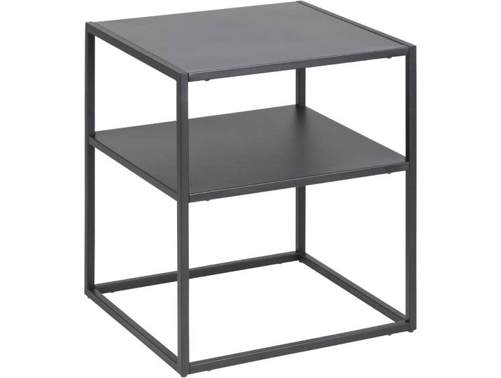 Nachttisch Newton Schwarz Metall B 45 cm H 50.5 cm