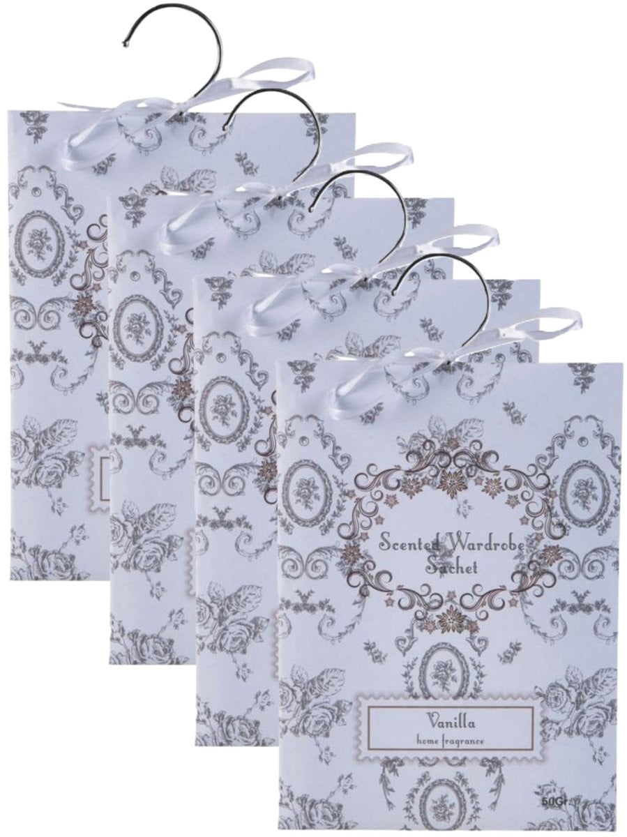 Home & Styling Geurzakjes Vanille met ophanghaak - 4 stuks