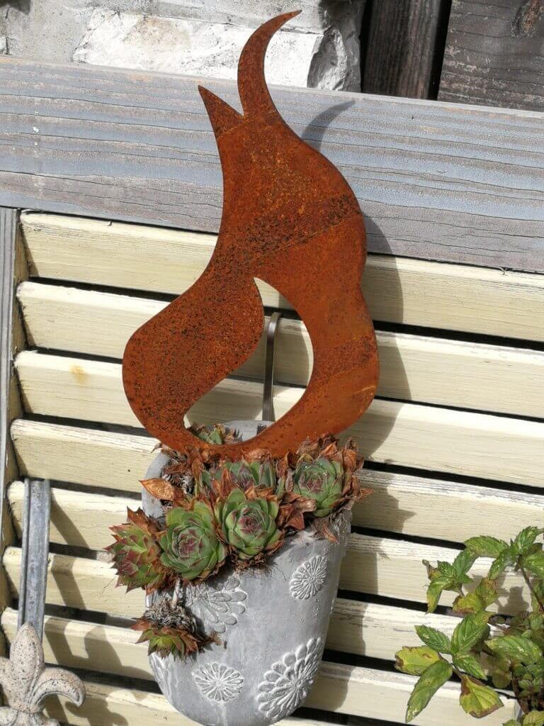 Badeko Edelrost Flamme Mohammed decoratiebeeldje - 18 cm
