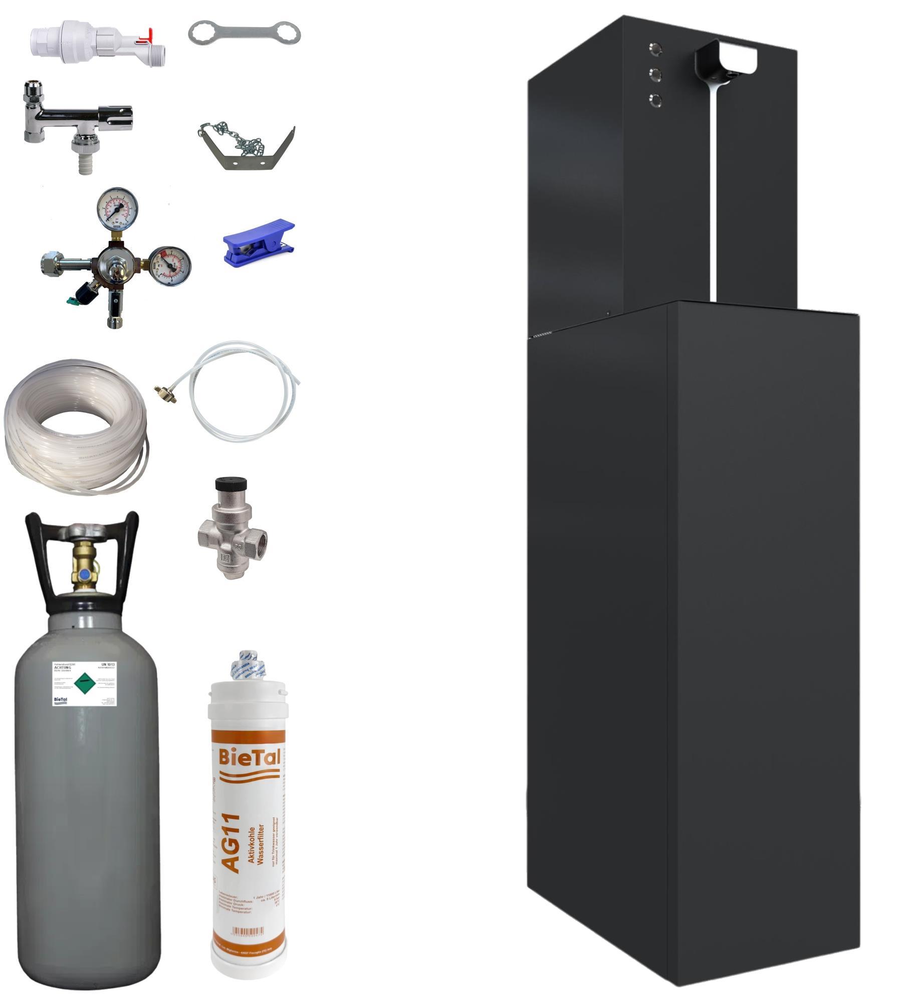 Wassersprudler Sprudelwasser Gerät Anlage Flux 30 Office Plus SW SET & 6 kg CO2