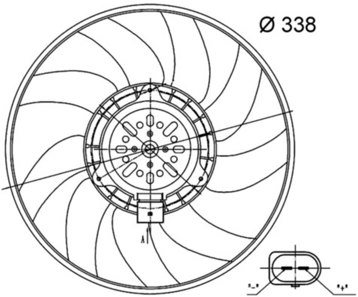 Lüfter, Motorkühlung MAHLE CFF 33 000S