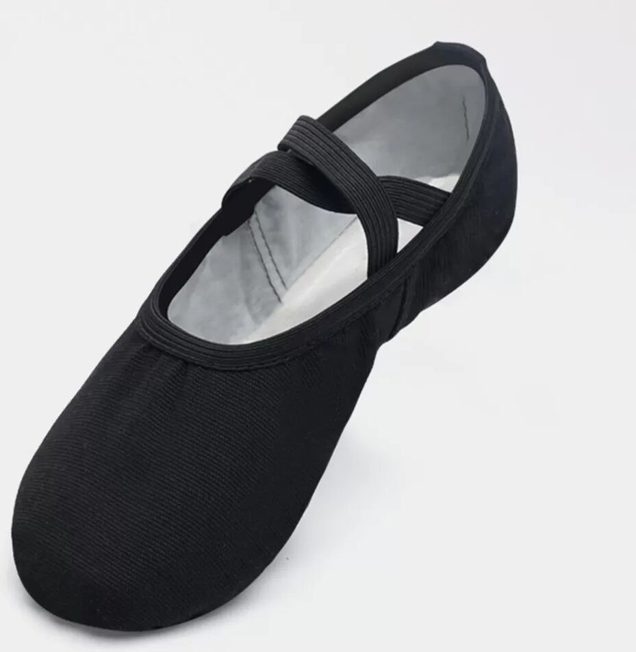 INF Ballettschuhe mit weicher Sohle - Tanzschuhe für Training und Aufführung Schwarz 40