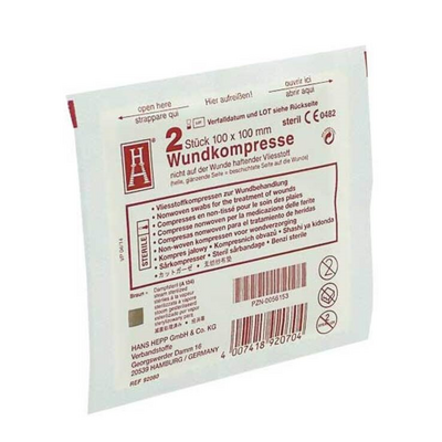 Param GmbH WUNDKOMPRESSE Vliesstoff steril 10x10 cm 2 St 17266073