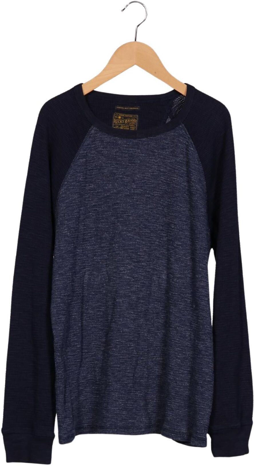Lucky Brand Herren Pullover, Marineblau, Gr. M, Baumwolle - Second Hand