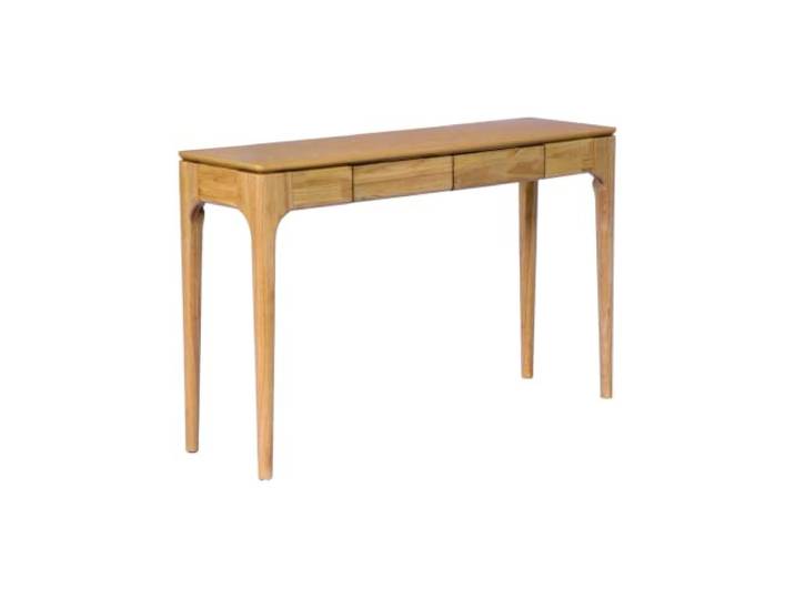 sweeek - Konsole mit 2 Schubladen Hevea-Holz und Eschenfurnier - Alienor
