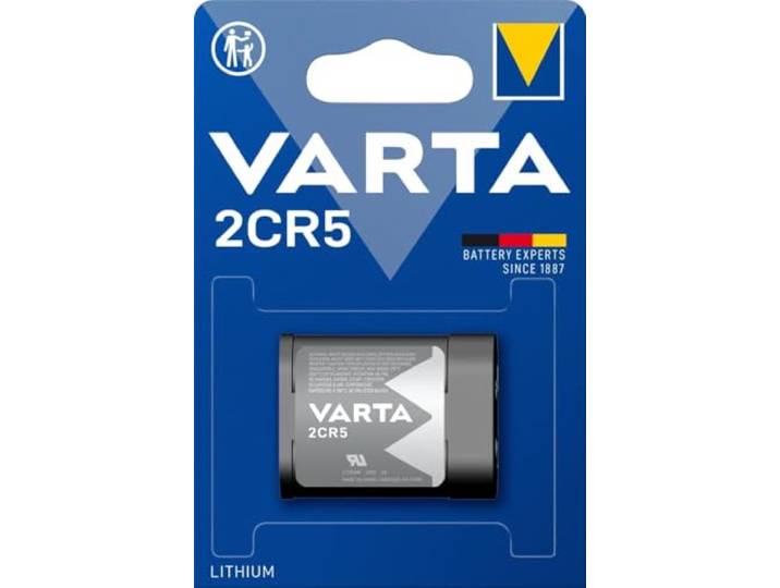 Varta 2CR5 6V lithium fotobatterij 1.500mAh
