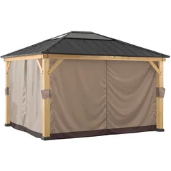 Sunjoy Vorhang für Zedernholz Gazebo 336cm x 394cm
