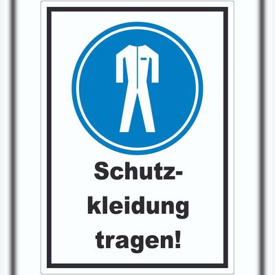 HB-Druck Schutzkleidung tragen Aufkleber A8 (52x74mm)