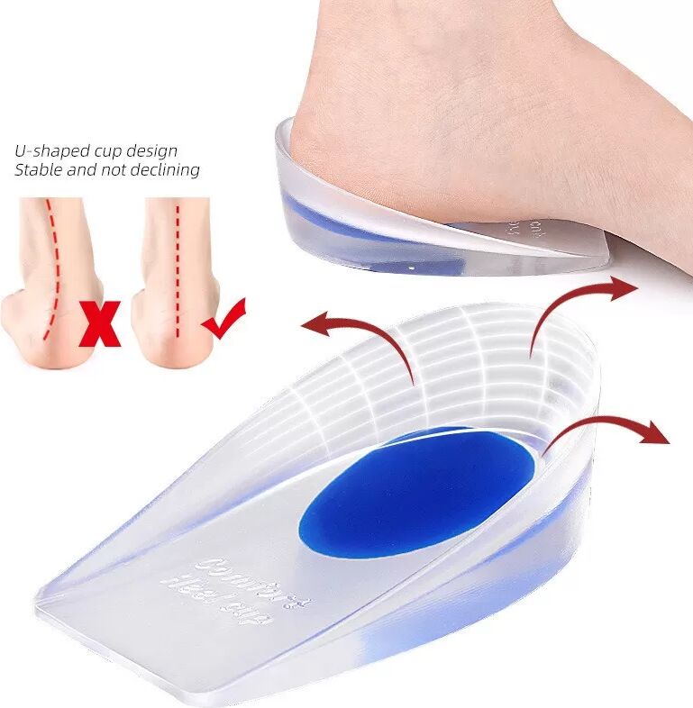 INF GEL Erhöhung Einlegesohlen - Weiche, stoßdämpfende Halbsohlen für mehr Komfort 3.5 cm