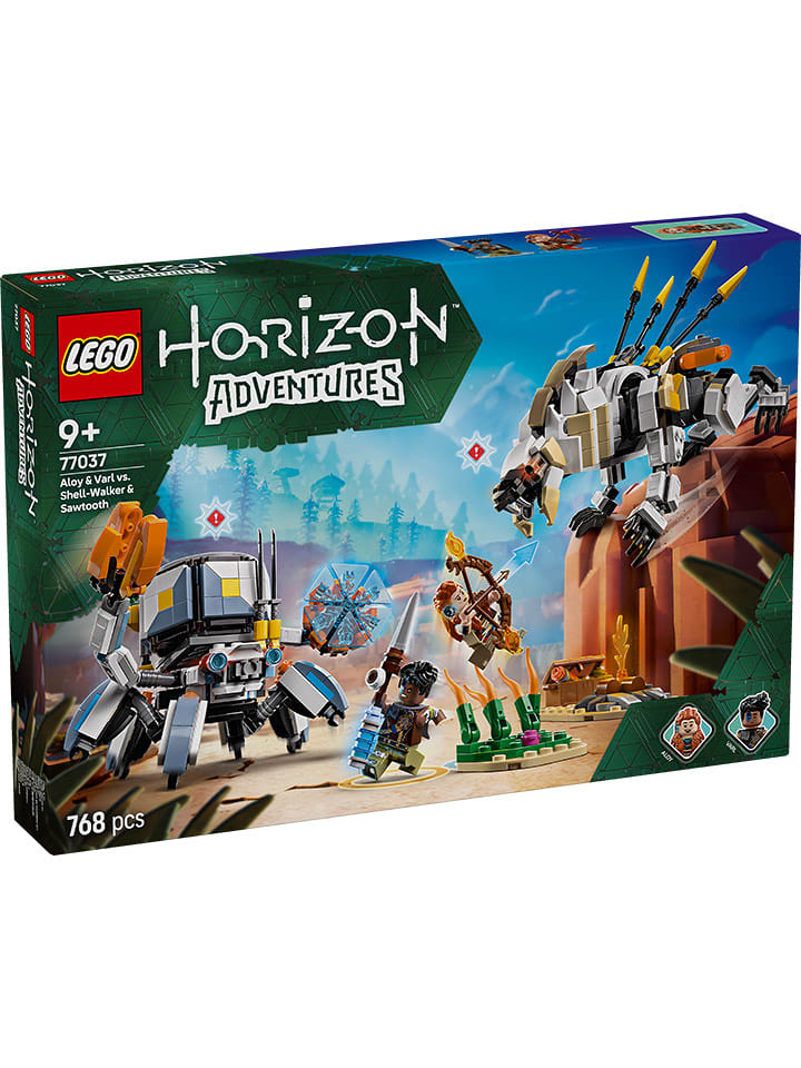 LEGO® Horizon: Aloy und Varl vs. Panzerwanderer und Sägezahn - ab 9 Jahren - onesize