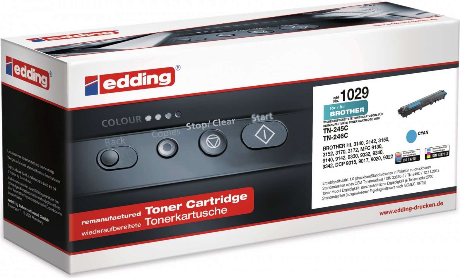 Edding TN-245C Toner Cartridge Cyan