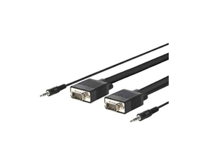 VivoLink 30 m VGA + 3,5 mm M/M 30 m VGA (D-Sub) VGA (D-Sub) zwarte kabel VGA - kabel VGA (30 m, VGA (D-Sub), VGA (D-Sub), mannelijk, zwart, 1920 x 1200 pixels)