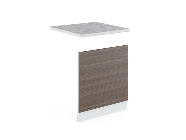 Vicco Frontblende R-Line Edelgrau 60 cm, AP Marmor, Grau, Weiß, Holzwerkstoff, Rechteckig, 60x57.2x60 cm, Küchen, Küchenmöbel, Küchenschränke, Küchenunterschrank