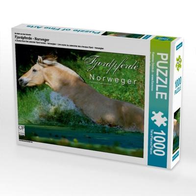 CALVENDO Puzzle Ein Motiv aus dem Kalender Fjordpferde - Norweger | 1000 Teile Lege-Größe 64x48cm Foto-Puzzle für glückliche Stunden