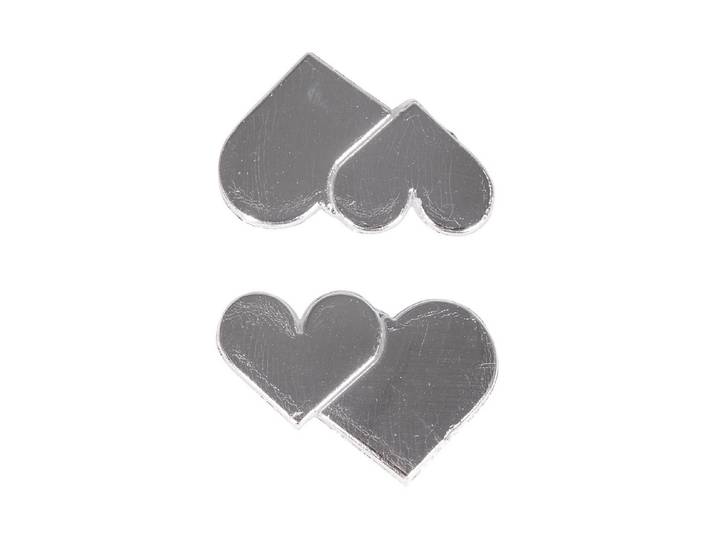 Rayher Wachsmotiv Doppelherz 3 × 2 cm 2 Stück