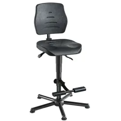mey chair Arbeitsdrehstuhl »Workster Pro W15-25-H-PU-AH2 XXL« mit Aufstiegshilfe schwarz, 42 cm