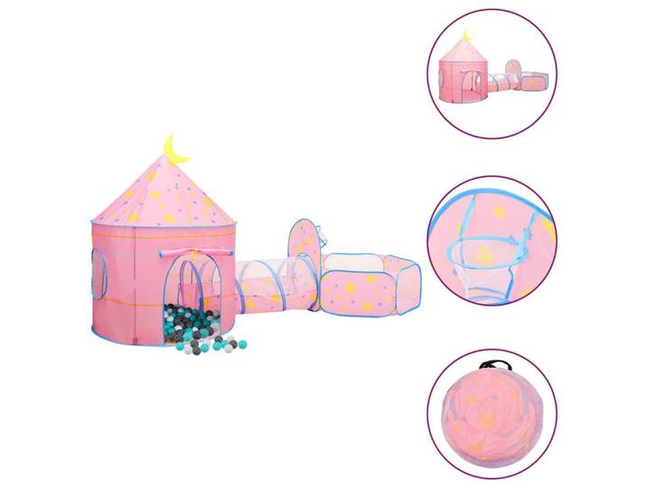 vidaXL Spielzelt NA Spielzelt mit 250 Bällen Rosa 301x120x128 cm