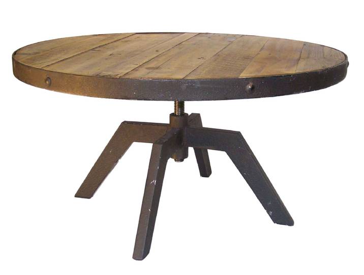 Table Basse industrielle Ronde