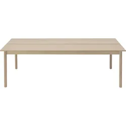 Linear System Tisch 75 x 240 x 115 cm helle Eiche