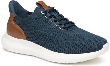 Johnston & Murphy Amherst 2.0 Knit Plain Toe - Mens 8.5 Navy Sneaker W