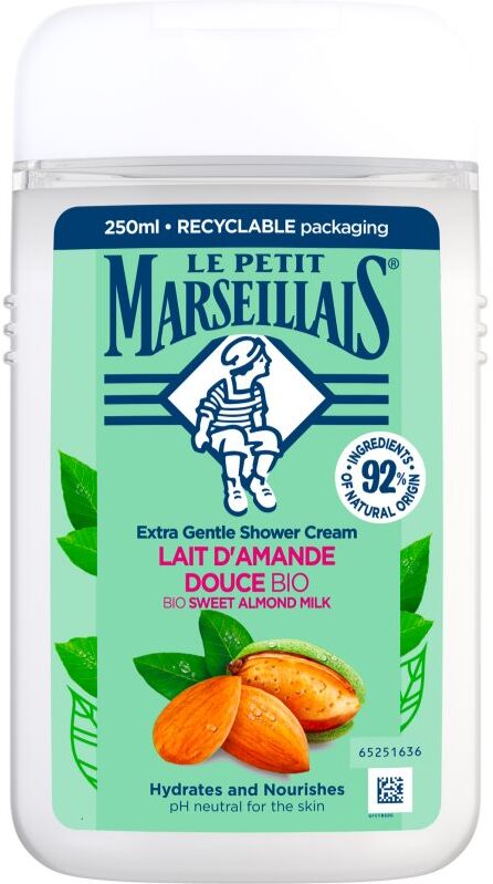 Le Petit Marseillais Sweet Almond Milk BIO cremiges Duschgel 250 ml