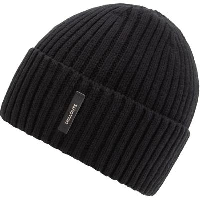 Beanie CHILLOUTS "Luke Hat", Herren, schwarz, Strick, Obermaterial: 60% Baumwolle, 40% Polyester, Mützen Beanie, Beanie mit minimalistischem Design und maximaler Funktionalität