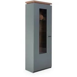 Vitrine DESPINA SALBEI (BHT 70x197x38 cm) - BHT 70x197x38 cm
