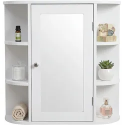Relaxdays, Spiegelschrank, Spiegelschrank (61 x 18 x 58 cm)
