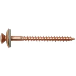 SWG, Schrauben, Spenglerschraube 4.5 x 25, 15 mm, Edelstahl A2 EPDM verkupfert (200 Schrauben pro Stück)