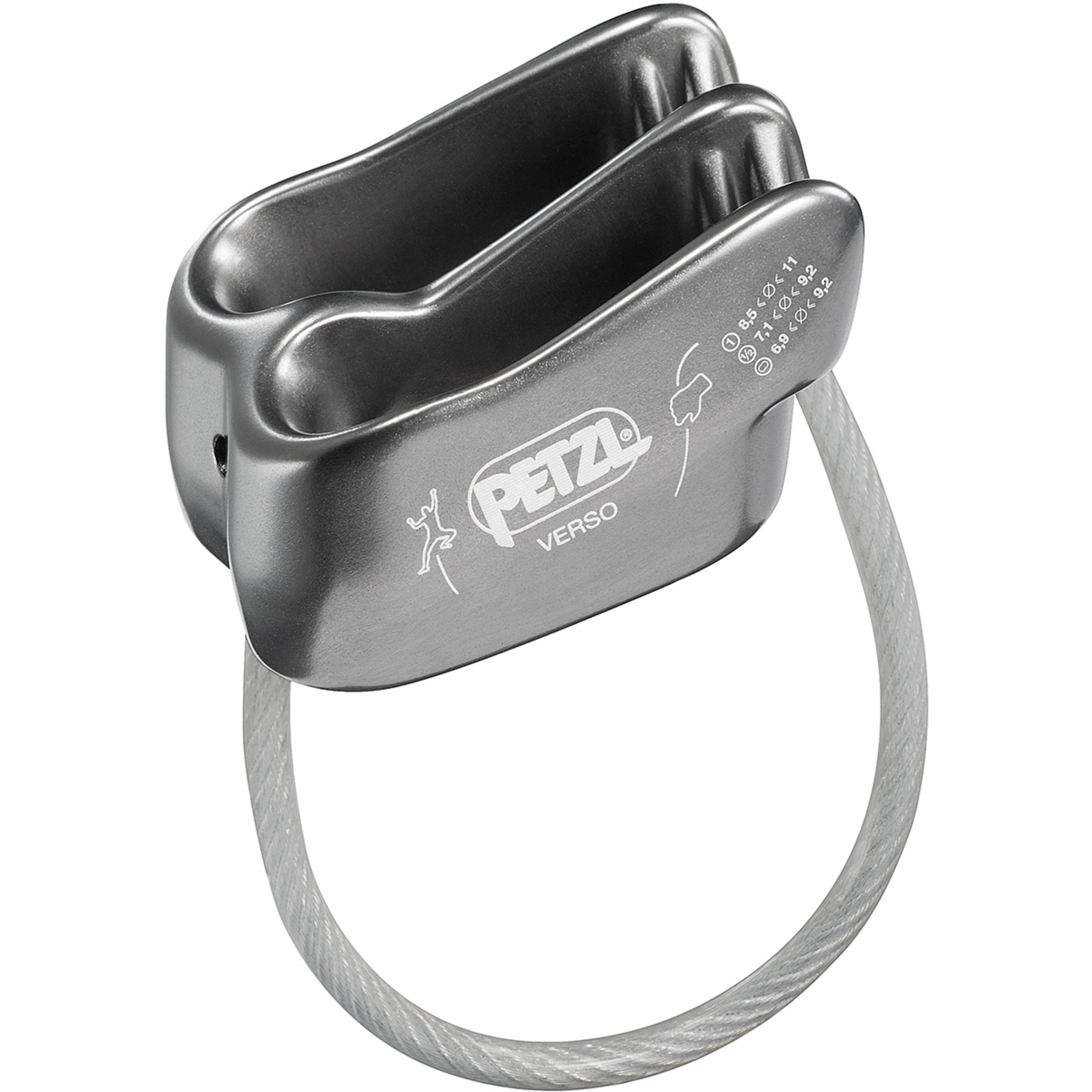 Petzl Verso Sicherungsgerät Sicherungsgeräte grau Sportklettern