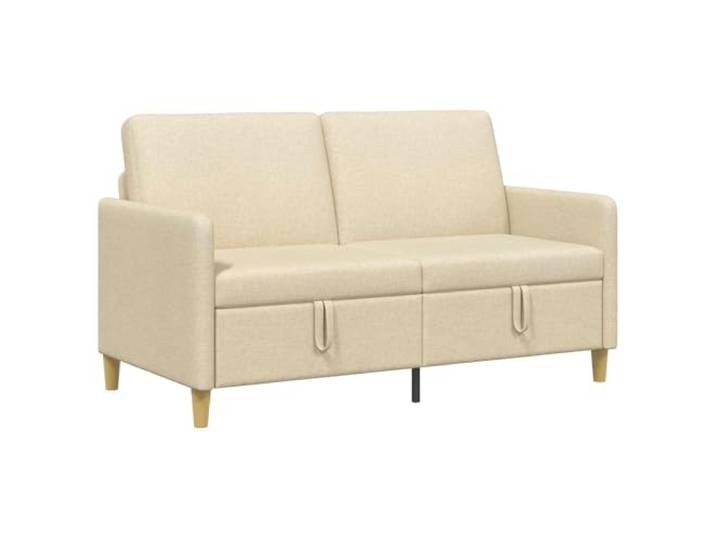 hliofuir 2-Sitzer Sofa mit Stauraum Couch Zweisitzer Creme 152x78x87cm Kompaktes Polstermöbel für Wohnzimmer und Gästezimmer, klappbare Sitzfläche für Ordnung, abnehmbare Bezüge.