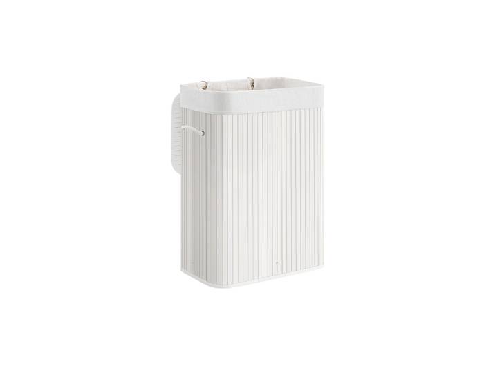 Wäschekorb SONGMICS für trockene Wäsche 72 l , weiss (weiß), B:40cm H:60cm T:30cm, Bambus, Wäschesammler, Wäschekorb