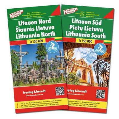 freytag & berndt Straßenkarte Litauen Set 1:150.000, Sonstige von , KOMPASS Freytag & Berndt, 978-3-7079-1774-1